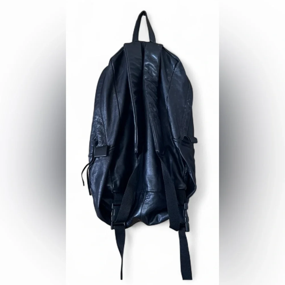 Stylish Black All Leather Backpack